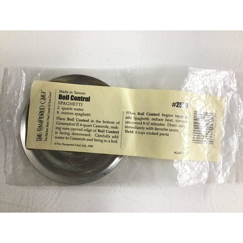 The Pampered Chef Stainless Steel Boil Control #2520