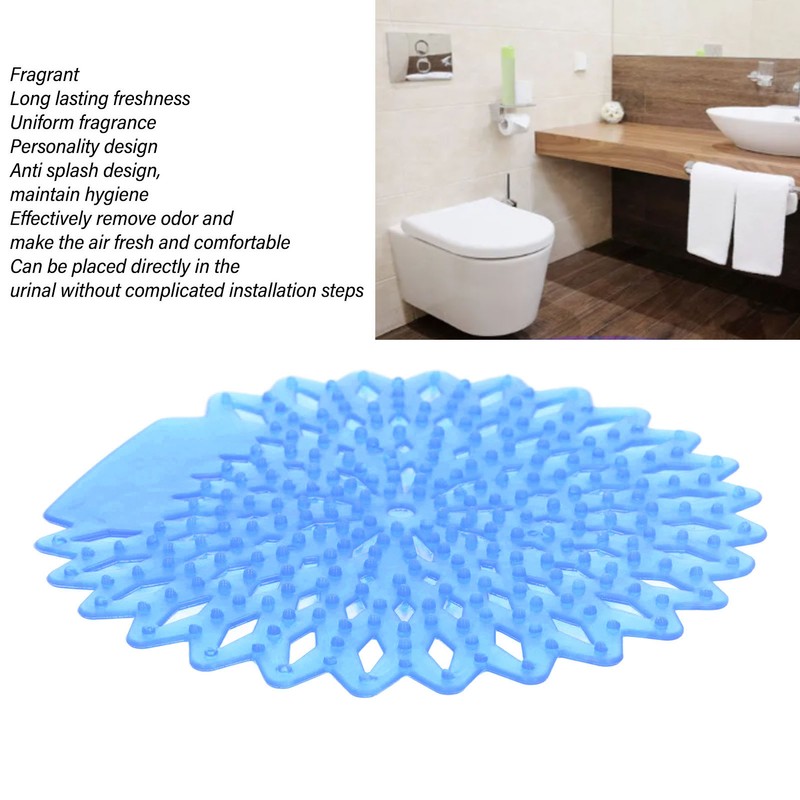 10Pcs Urinal Screens Deodorizer Splash Proof Long Lasting Odor Removal