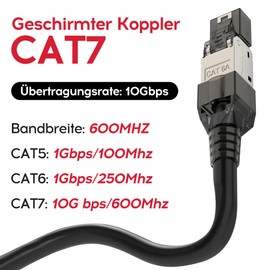 songyea RJ45 Connector, Cat7 Connector, Cat6A Network Plug, Tool-free Field Assembled, Network Tool, Shielded 10 Gbps 600 MHz (Pack of 8)