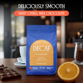 Decaf Whole Bean Coffee, Sweet Citrus & Mild Chocolate Swiss Water Decaf Coffee Beans, Signature Blend Brooklyn coffee, 35.2 oz (2.2lb) Medium Roast Coffee Beans, Kosher Certified