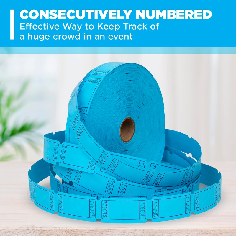 HENRY DOTS Raffle Tickets - Blank Single Roll - Roll