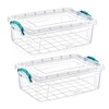 Best House|Plastic Storage Box with Clips & Lid|Size 6.2L(L:43cm W:28cm