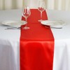 Satin Table Runner,27*270cm Long Smooth bright silk fabric party table