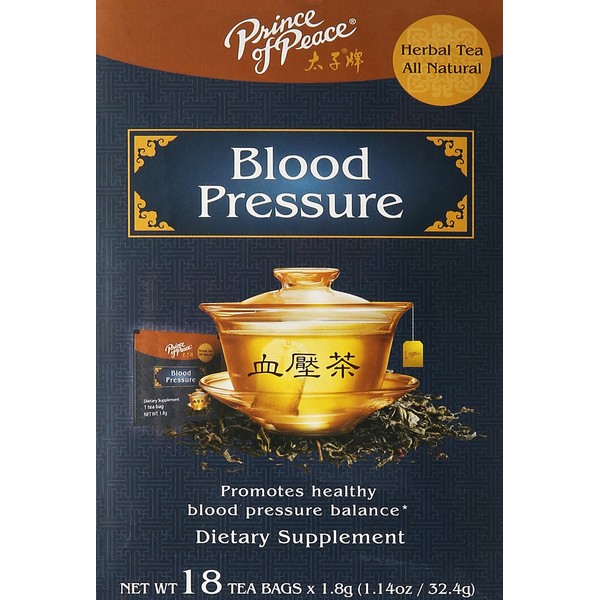PRINCE OF PEACE Blood Pressure Herbal Tea 18 Bag, 1.14 oz