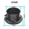 6 Inch Soffit Vent for Exhaust Fan with Built-in Mesh