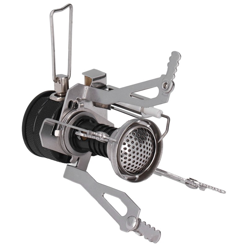 Backpacking Stove High Temperature Resistance Lightweight Foldable Gas Stove Adjustable