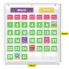 Eamay Classroom Monthly Calendar Pocket Chart with 71 Cards for