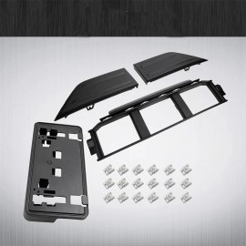Unbranded For 2021-23 Ford F150 Front Bumper Cover Lower Grille Trim License Bracket 4PCS