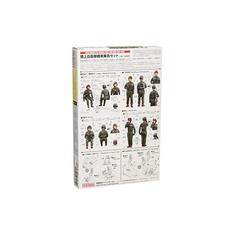 fainmo-rudo 1/35 Land Military Tank Crew Set 1965 – 1990 's Model fm47 
