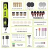 231Pcs Cordless Electric Drill Grinder Engraving Pen Variable Speed Rotary