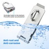 QOOSIKICC Padlock Hasp Kit, Deadbolt Lock Hasp with Padlock &