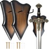 FLURSAILE Sword Plaque Wall Mount Vertical Display Holder Adjustable Stand