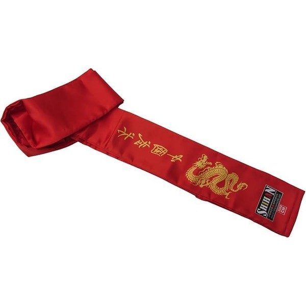 SHIHAN POWER SPORTS Kung Fu Sash RED with Golden Dragon