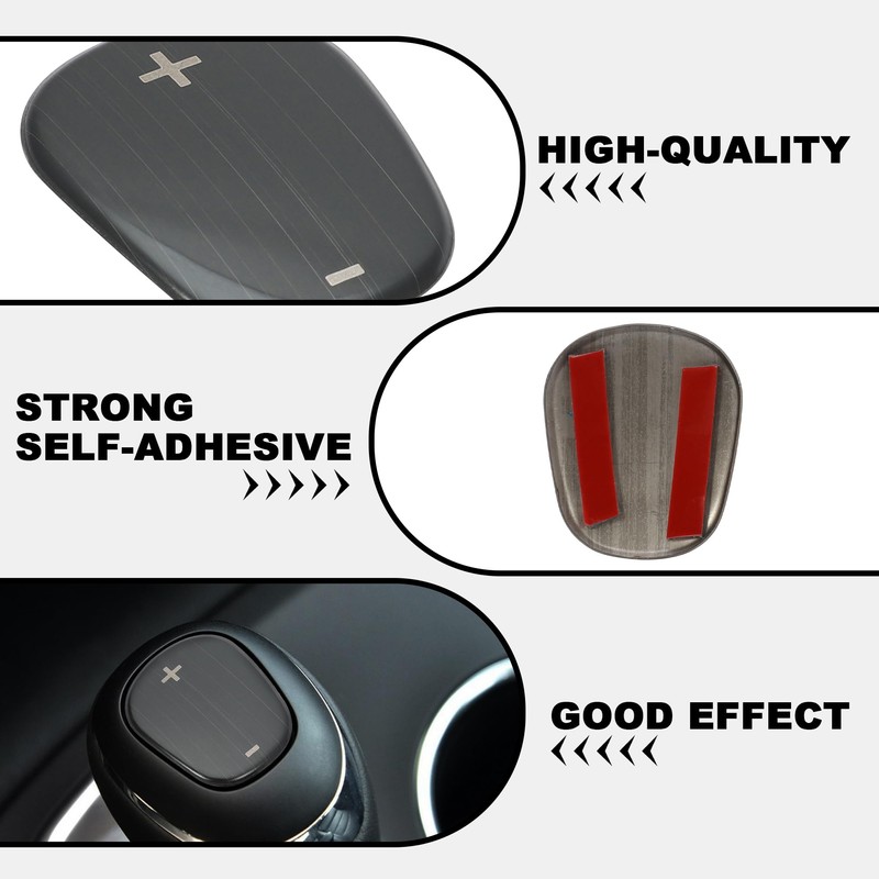 TOMALL Stainless Steel Car Gear Shift Knob Cover Compatible with