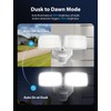 Onforu 32W 2 Head Motion Sensor Outdoor Lights, 3200LM 6500K