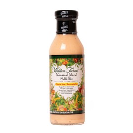 Walden Farms Thousand Island Dressing - Calorie-Free, Gluten-Free, Low Carb, Keto-Friendly, Sugar-Free, Creamy Thousand Island Flavor, (12 oz Bottle)