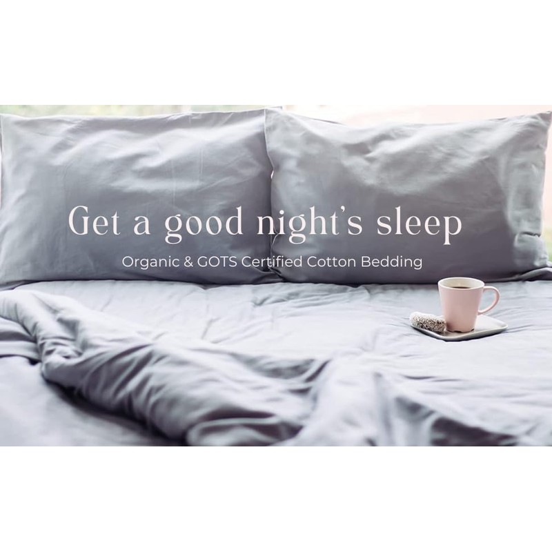 The Plum Blossom Company 100% Organic Cotton Bed Sheets GOTS