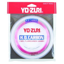 Yozuri YO-ZURI H.D. Carbon Disappearing Pink Leader 500Yards - 20#
