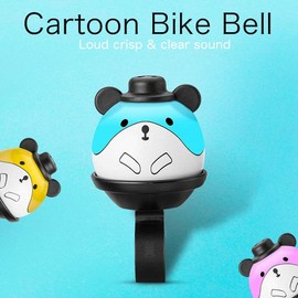 Kids Bike Bell, 360° Rotatable Cartoon Cycling Bell for Girls Boys and Adult, Loud Crisp Clear Sound Bicycle Handlebar Ring Horn, Children's Bike Accessories