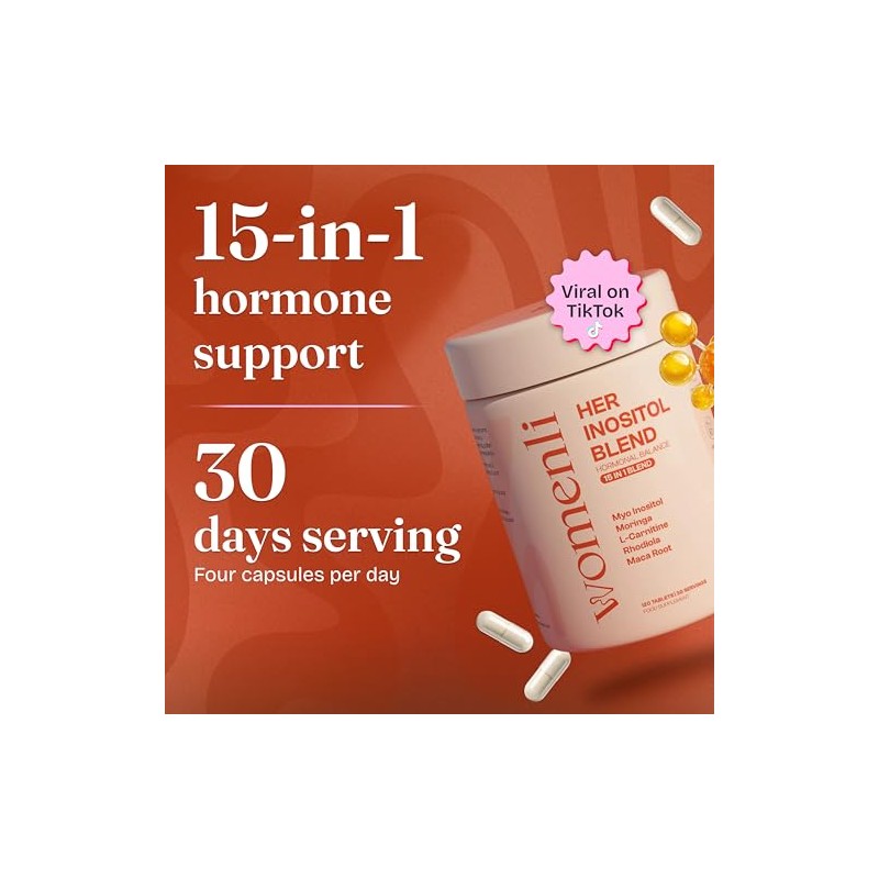Her Inositol Blend | Myo-Inositol PCOS Supplement | 120 Vegan