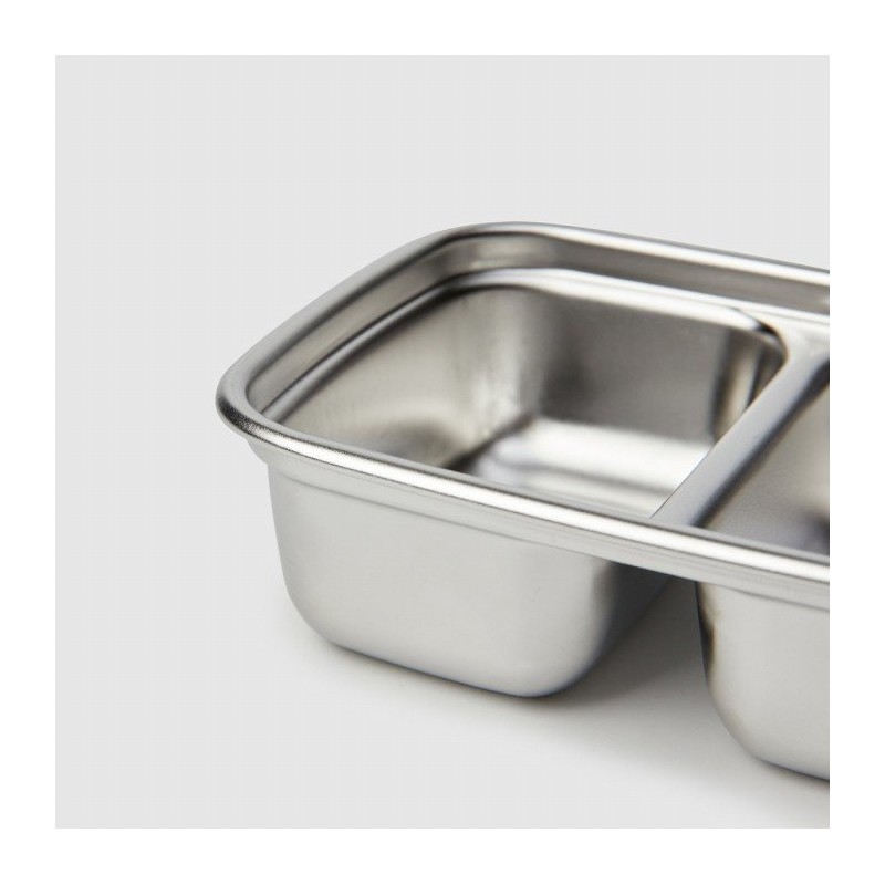 Jaju JAJU stainless steel square two compartment sharing cupboard_300ML, silver