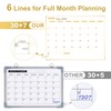 ARCOBIS Monthly Calendar Whiteboard, 36" x 24" Magnetic Dry Erase