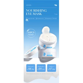 Milk Beirun Nourishing Eye Mask, Gently Moisturises Eyes, Improves Dryness,Moisturizing and hydrating eye mask.