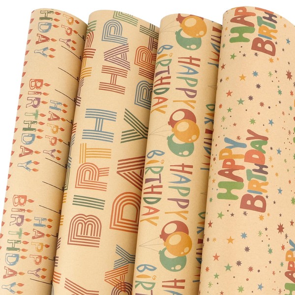 Music Wrapping Paper 12 Sheets Birthday Wrapping Paper 28x20in Folded