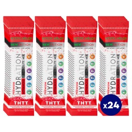 NewTrition Hydration Powder, Electrolyte Powder Packets, Naturally Flavored Hydrating Packets for Water, Fast Acting Hydrate Electrolytes with Vitamins B&C, Energy & Recovery, MysticMelon, Pack of 24