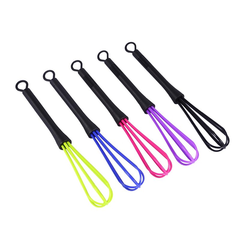 Plastic Whisk Set, 5Pcs Mini Hair Dye Cream Stirrer Kitchen