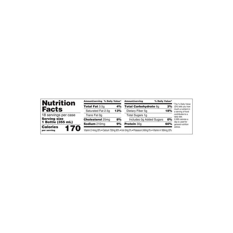 Oikos 30g Protein Shake, Vanilla, 12 fl oz, 18-pack
