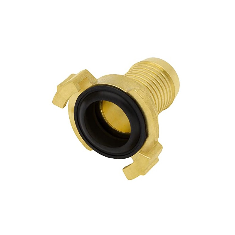 Variosan Plain Brass Quick Hose Connector, Nozzle, Untreated Brass, Geka