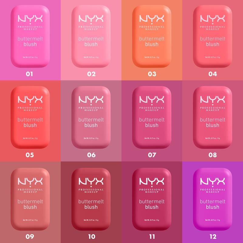 Buttermelt Blush, High Pigment Buttery Soft Vegan Powder Blush, NYX
