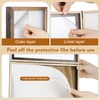 Cabilock Wooden Display Case Wooden Collection Box with Clear Glass