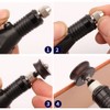 8Pcs Electric Polished Rod Black Sandalwood DIY Hand Made Leather