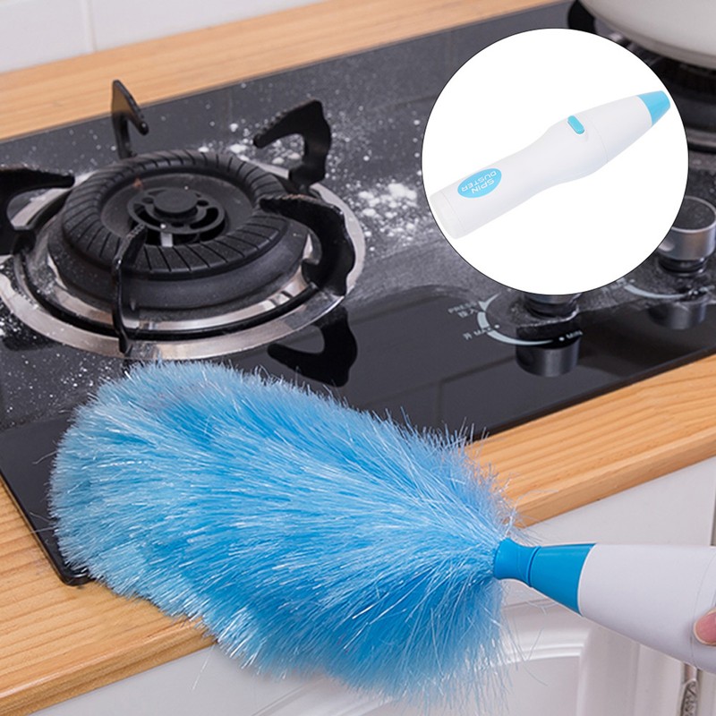 180° Bendable Electric Feather Duster Window Blinds Furniture Cleaning Tool