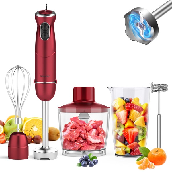 Immersion Blender 5 in 1 Hand Blender, Abuler 1000W Hand