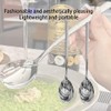 6 Pieces Stainless Steel Spoons Set Coffee Spoo Dining Spoons