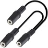 tunghey 2Pack 3.5mm (1/8 inch) Stereo 1-Female to Dual 2-Females