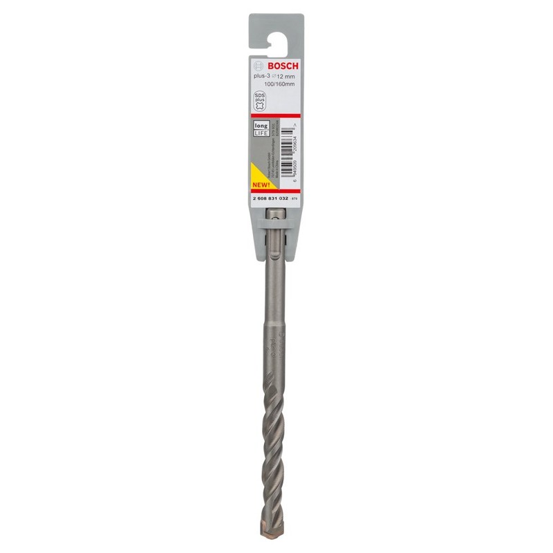 Bosch 2608831032 "SDS Plus-3" Hammer Drill Bit, 0 V, Grey,