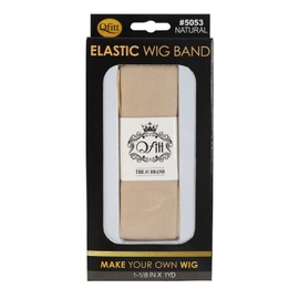 Qfitt Elastic Wig Band 1 YD 1-1/8" Natural (Natural - 5053)