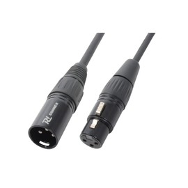 Power Dynamics DMX Cable, PD Connex, 3 Pin Professional XLR Cable with Velcro Fastening, 1.5 Metre Signal Cable Professional (S/B) Speaker Cable, Male-Female, Speaker Cable, DMX Light Control Cable,