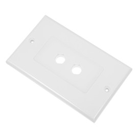 WHAMVOX Speaker Wall Plate with Dual Banana Binding Posts Gang Female Audio Socket Connector for Home Theater Easy Installation Reliable Sound Transmission Compatible with Various Speaker