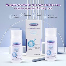 INNOCOSVATE Pure D-Panthenol Serum, 99% Concentration,1.23oz,35g – Hydrating Multi-Use Formula for Sensitive Skin & Hair, DIY-Friendly Skincare Base