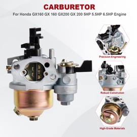 GX160 GX200 Carburetor Compatible with Honda GX120 GX140 GX 160 GX168 GX200 5HP 5.5HP 6.5HP Engine