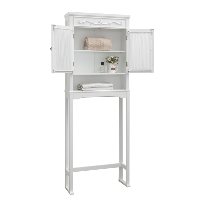 Teamson Home Lisbon Over the Toilet Wooden Space Saver Bathroom