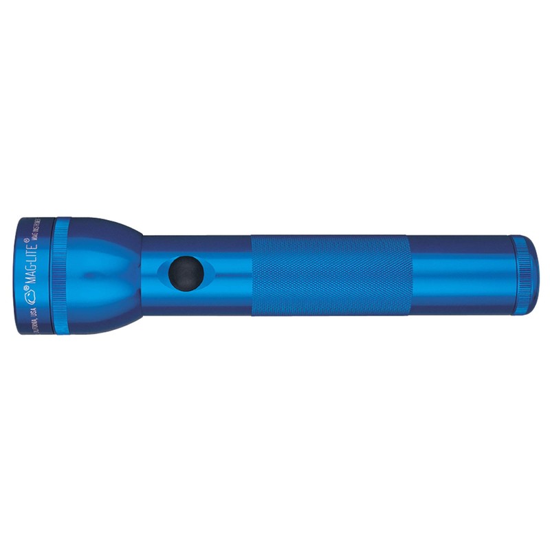 Maglite Heavy-Duty Incandescent 2-Cell D Flashlight in Display Box, Blue