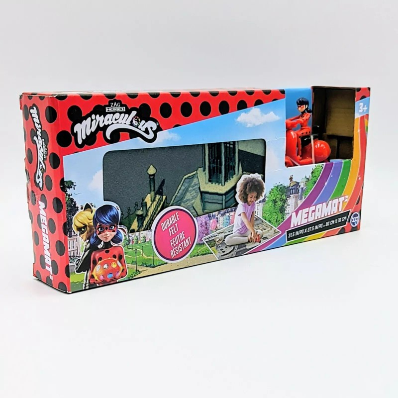 Megamat Miraculous Ladybug Marinette Scooter Megamat Play Mat Superhero Toy