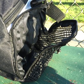 Franklin Sports Youth Baseball Bat Bag - Kids Teeball, Softball, Baseball Equipment Bag - Holds Bat, Helmet, Cleats and More - Black