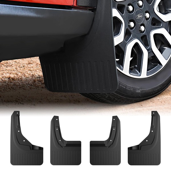 Mabett Mud Flaps for Ford Maverick 2022 2023 2024 Accessories, Flexible Material, All-Weather Fender Front & Rear Mud Guards Splash 4PCS